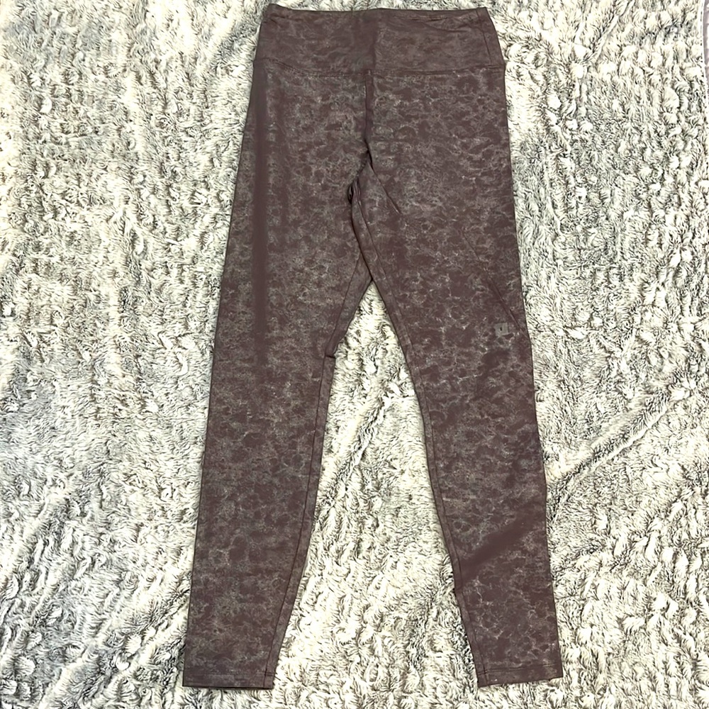 Express Gray/Silver leopard tights